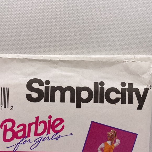 Simplicity 8566 Barbie Doll & Girls Clothing Sewing Pattern Uncut Sizes 2-4 - Picture 4 of 14